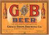1934 GB Beer 11oz Label WS53-05V Santa Rosa, California