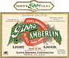1936 Gipps Amberlin Light Lager Beer 12oz Label IL91-20V Peoria, Illinois