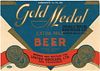1934 Gold Medal Beer 11oz Label WS54-19V Santa Rosa, California