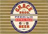 1940 Grace Bros. Premium Beer Quart Label WS11-10 Los Angeles, California