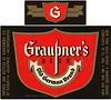1949 Graupner's Beer 12oz Label PA37-13 Harrisburg, Pennsylvania