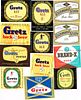 Lot of 40 Unused 1940s-50s Gretz Beer Labels Philadelphia, Pennsylvania