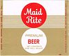 1959 Maid Rite Premium Beer Label (tan) Quart Santa Rosa, California