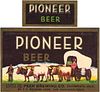 1937 Pioneer Beer 11oz Label WS46-20 San Francisco, California