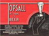 1938 Topsall Beer 12oz Label IL19-04V Chicago, Illinois