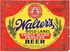 1940 Walter's Gold Label Beer 12oz Label WS64-15 Pueblo, Colorado