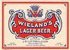 1912 Wieland's Lager Beer 11oz Label WS48-13 San Jose, California