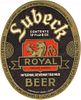 1938 Lubeck Royal Beer 12oz Label OH38-06 Cleveland, Ohio
