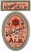 1933 Rainier Old Stock Ale 12oz Label WS42-11V1 San Francisco, California