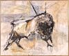 Gino Hollander, Oil on Canvas, Bull Fight
