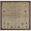 Group of Four Needlework Samplers