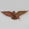 American Carved and Painted Wood Eagle Form Stern Board