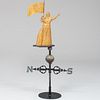 Gilt Copper Goddess of Liberty Weathervane, Attributed to Cushing and White, Waltham, MA (active 1867-1933)