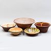 Five Slip Decorated Earthenware Bowls