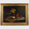 American School: Still Life with Fruit and Pastry