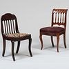 Two Gothic Revival Mahogany Side Chairs