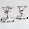 Pair of French Silver Salts