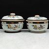 Two Chinese Export Famille Rose Porcelain Soup Tureens and Covers
