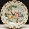 Chinese Export Porcelain Famille Rose 'Rebecca at the Well' Plate