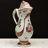 Chinese Export Famille Rose Porcelain Ewer and Cover