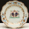 Chinese Export Porcelain Swedish Market Amorial Marriage Plate