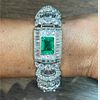 Rubell Frers Emerald & Diamond French Art Deco Bracelet