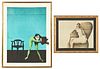 Paul Wunderlich (German, 1927-2010) Two Framed Lithographs