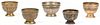 5 19th C Bronze Batuka Ceremonial Bowls