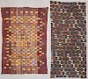 Two Large West African Ewe Cloths. Early/Mid 20th C.