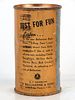 1940 Ballantine's Ale "Just For Fun" 12oz Flat Top Can 33-08 Newark, New Jersey