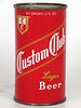1967 Custom Club Lager Beer 12oz Flat Top Can 53-02 Santa Rosa, California