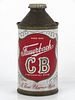 1955 Fauerbach CB Beer 12oz Cone Top Can 162-04 Madison, Wisconsin
