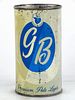 1960 GB Beer 12oz Flat Top Can 67-38 Los Angeles, California