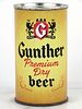 1957 Gunther Premium Dry Beer 12oz Flat Top Can 78-26.0 Baltimore, Maryland