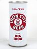 1973 Iron City Beer 16oz One Pint Tab Top Can T153-21 Pittsburgh, Pennsylvania