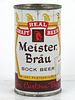 1958 Meister Bräu Draft Bock Beer 12oz Flat Top Can 99-04 Chicago, Illinois