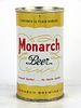 1957 Monarch Beer 12oz Flat Top Can 100-18b Chicago, Illinois