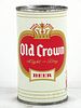 1961 Old Crown Beer 12oz Flat Top Can 105-22 Fort Wayne, Indiana