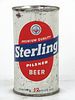 1953 Sterling Pilsner Beer 12oz Flat Top Can 136-35.2 Evansville, Indiana