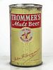 1957 Trommer's Malt Beer 12oz Flat Top Can 139-33 Brooklyn, New York