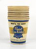 1955 Lot of Seven Pabst Blue Ribbon Beer Wax Cups Milwaukee, Wisconsin