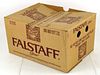 1973 Falstaff Beer 12 Stubby Bottle Box Wooden Crate Omaha, Nebraska