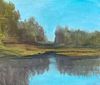 RIVER BACK CREEK OIL PAINTING