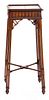 A George III Style Mahogany Urn Stand Height 26 1/2, top 10 x 10 inches.