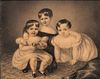 English Drawing of Three Children, Purportedly of the Maitland Wilson Family 