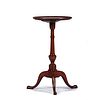 Queen Anne Dish-top Candlestand in Cherry 