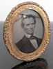 Lincoln- 1860 George Clark Ambrotype Pin