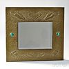 English Arts and Crafts Copper Mirror