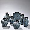 Seven Pieces of Carsten Tonnieshof Art Pottery