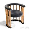 Art Deco-style Barrel-back Chair